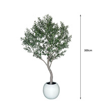 Bonsaï artificiel haut de gamme en tissu de soie écologique, réaliste, avec grand tronc d'olivier détachable, pour intérieur