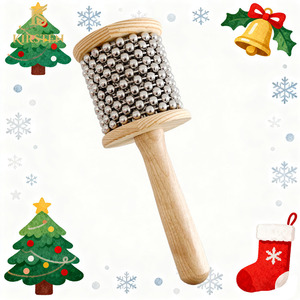 Venta al por mayor: <span class=keywords><strong>Instrumento</strong></span> de percusión Orff KIRSTEN CM13, <span class=keywords><strong>cabasa</strong></span> de madera y aleación para la educación <span class=keywords><strong>musical</strong></span> infantil y actuaciones escénicas. - Product Image 1