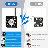 Ventilateur de refroidissement gauche de remplacement pour Bambu Lab X2D, kit de conduit de ventilateur latéral gauche, corrige les problèmes de bruit et les blocages du ventilateur du hotend