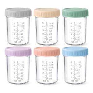 Frascos de Vidrio para Almacenar Alimentos para Bebés con Tapas (Juego de 12 Unidades de 4/8 oz), Reutilizables, Aptos para Refrigerador/Congelador, Microondas y Lavavajillas - Product Image 2