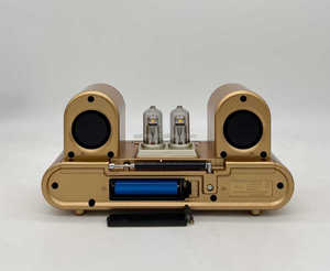 ELETREE RX-998 Reproductor de Música <span class=keywords><strong>MP3</strong></span> Retro para el Hogar con USB, TF, Radio FM/AM/SW, Luz Disco, Altavoz Inalámbrico BT con Lámpara de Tubo - Product Image 5