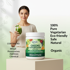 अनुकूलित सुपर ग्रीन सब्जी पाउडर आहार पूरक जिसमें हरे सुपर फूड मिश्रण, हर्बल अर्क और फल पाउडर - Product Image 3