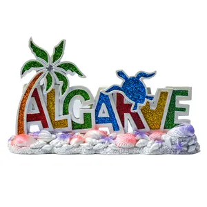 Coconut Tree Resin Figurine Shell Craft Souvenir Travel Creative Gift