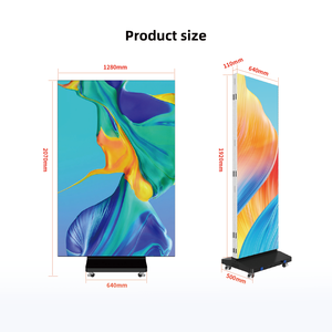 จอแสดงผล <span class=keywords><strong>LED</strong></span> แบบตั้งพื้นคุณภาพสูงสำหรับใช้งานภายในอาคาร ความละเอียดสูงแบบดิจิตอล รูปแบบพับสามตอน ขนาด P2.5 เหมาะสำหรับงานอีเวนต์ - Product Image 4