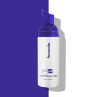Dentifrice en mousse violette de marque privée Mousse dentaire blanchissante à la menthe poivrée blanche neige Mousse V34
