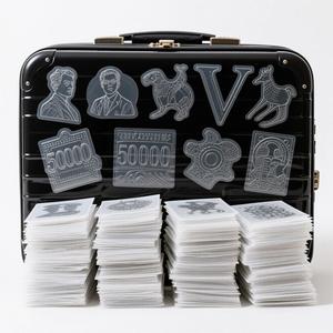 Custom Printed Roll Plastic Waterproof Synthetic <b>Paper</b> Adhesive <b>Vinyl</b> PVC Brand Logo Waterproof Sticker - Product Image 2