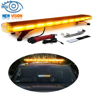 150cm/60 inch recovery towing truck strobe lightbar amber flash lightbar heavy duty truck roof strobe light bar mining light bar