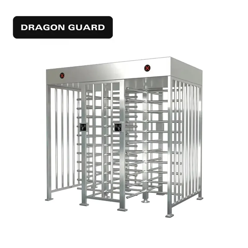 DRAGON GUARD SFZ28 Fabricant Vente en gros Contrôle d'accès intelligent Personnes Comptant deux accès Porte tourniquet pleine hauteur