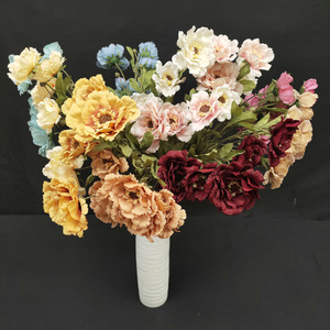 Flores Artificiales Queyiyi, Flor de Peonía de Seda de 30cm-100cm, Decoración para Arco de Boda, Decoración del Hogar - Product Image 3