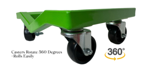 Paire de chariots de déménagement pour voiture robustes, capacité de 3000 lb, déplaceur de <span class=keywords><strong>v</strong></span>éhicule avec freins verrouillables pour voitures, SUV, camions, remorques - Product Image 3