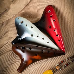 Ocarina en céramique Alto AC, 12 trous, ocarina professionnelle avec intonation précise et timbre doux pour la performance - Product Image 3