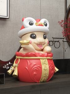 2025 an serpent nouvel an décorations de bureau résine Sculpture petits ornements Art populaire thème accessoires de fête mascottes chanceuses - Product Image 2