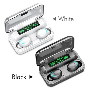 F9-5 LED Power Display TWS 5.0 Invisible Wireless Earbuds Earphone wireless BT Headphone with Charging Case For Smart Phone