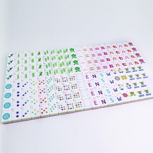 Juego de Mahjong Americano LUYI-Tiles con Monograma Personalizado, Color Lila, Grabado <span class=keywords><strong>Domino</strong></span> Chino, Acrílico Antidecoloración, <span class=keywords><strong>Efecto</strong></span> 3D - Product Image 4