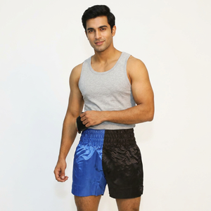 Best Quality Polyester Made Boxing Fighting Men Muay Thai Shorts Custom Logo Fully Customized Martial Arts Wear Men Shorts - Product Image 1
