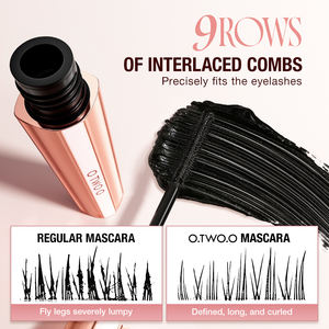 O.TWO.O <span class=keywords><strong>Mascara</strong></span> à fibres pour cils épais, 24h imperméable, résistant à la transpiration, 4D, recourbant, longue durée - Product Image 5