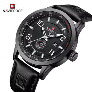 Nuevo Reloj NAVIFORCE 9229 BYBN para Hombre, Esfera Grande, de Lujo, para Negocios, Venta al por Mayor de Fábrica, Logotipo Personalizado, Correa de Cuero, Reloj Masculino OEM - Product Image 2