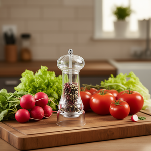 Molino de especias Metaltex, paquete de 6, de vidrio transparente ajustable para uso en la cocina - Product Image 3