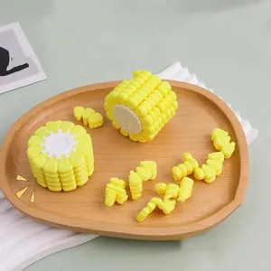 Jouets amusants : Cube magique en forme de maïs imprimé en 3D, Puzzle <span class=keywords><strong>Tetris</strong></span> anti-stress, Jouets originaux stimulant le développement cérébral - Product Image 3
