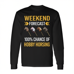 Camiseta promocional de manga larga con estampado de caballos, 100% posibilidad de lluvia, para el fin de semana - Product Image 2