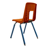 Mobilier scolaire solide Chaise à trous carrés en plastique Chaises d'université