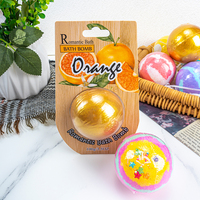 Marque privée Lavande florale Soulagement du stress Bain Fizzies Mini Pâques Peep Naturel Vegan Huile de chanvre Bain de luxe doré pour Bomb Wrap