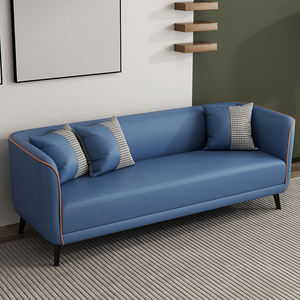 Venta Directa de Fábrica, Juego de Sofás Modernos de Lujo para Sala de Estar, Material de PU, Relleno de Esponja, Sofá Doble, Diseño Elegante - Product Image 1