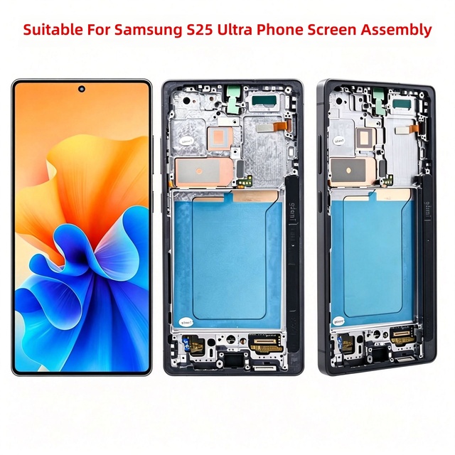 OLED Lcd Display for Samsung S25 Ultra S938B S938B/DS S938U S938W Touch Panel Screen Digitizer Assembly with Frame
