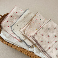 Couverture pour bébé en mousseline 100% coton, double couche, couverture en gaze pour emmailloter, couverture douce pour nouveau-né, couverture pour la sieste des nourrissons
