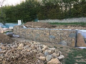 <span class=keywords><strong>Gabion</strong></span> en fer galvanisé soudé pour le marché américain et canadien du paysage, cage à mailles carrées pour murs de soutènement et construction de clôtures - Product Image 3