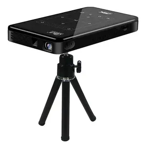 Projetor de cinema em led portátil p09ii, mini projetor dlp com android 9.0, dual marca, wifi, bt, smart, 4k, hd in beamer