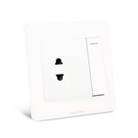 Enchufe de Pared con Panel Táctil Estándar Británico 13A, 5 Tomas de Corriente Alterna, Puertos de Carga USB (2 A), Luz Indicadora LED, Diseño Moderno para PC, IP20, 250V