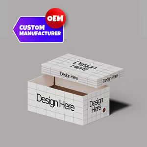 Boîte à chaussures couleur personnalisable OEM avec logo Emballage en carton durable pour chaussures Solutions - Product Image 2