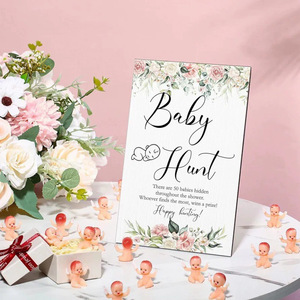 Cross-border wooden baby <b>card</b> holders, dinner party <b>table</b> <b>cards</b>, plant inserts, standees, desktop writing <b>cards</b>, event sets. - Product Image 1
