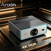 Proyector de Video de Alta Resolución para Cine en Casa Full HD 1080P, Proyector de TV con MEMC HDR Android 4 32GB Wifi, el Mejor
