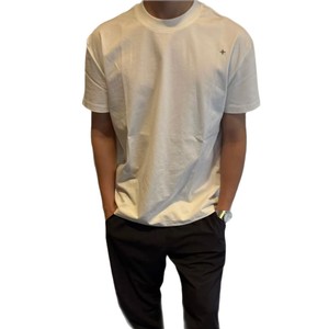 T-shirt a maniche corte in tinta unita con ricamo Polaris della <span class=keywords><strong>serie</strong></span> American Retro Main Line - Modello spesso da spalla - 240g Sorona Cool-Feel - Product Image 5