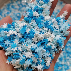 500g Decorazioni per Slime Fai-da-Te, Fiocchi di Neve Rosa, Bianchi e Blu per Albero di Natale, Decorazioni in <span class=keywords><strong>Argilla</strong></span> <span class=keywords><strong>Polimerica</strong></span> - Product Image 1