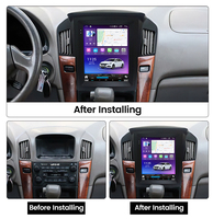 MEKEDE voiture-play Android auto voiture 9.7 pouces voiture 360 caméra panoramique GPS BT FM AM écran pour Lexus RX RX300 1997-2003