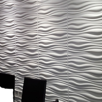 Panneau mural géométrique moderne personnalisé en PVC anti-fumée avec design imperméable pour la décoration intérieure du salon et de l'hôtel