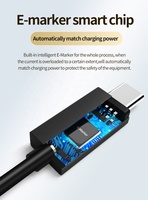 Câble USB4.0 Gen3 Type C vers USB C à angle droit, PD 100W, câble Type C, charge rapide, câble en nylon, 8K60Hz pour Macbook /PC