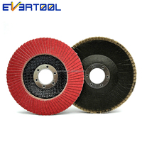 Disque de ponçage abrasif en céramique EVERTOOL 3"-7" pour meuleuse d'angle, acier inoxydable, travail OEM personnalisé