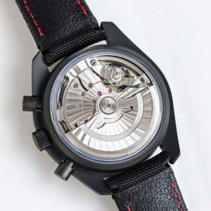 Montre mécanique multifonctionnelle chronographe de plongée, bracelet en acier inoxydable, mouvement 9300, 44 mm, aiguille de réserve de marche en acier inoxydable - Product Image 2