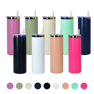Vaso Térmico Aislado de Acero Inoxidable de 20oz con Recubrimiento Holográfico Arcoíris y Pajita, Venta al por Mayor - Product Image 6