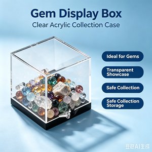 SUNSHING - Contenedor Transparente para Especímenes Minerales, Estuche de Exhibición para Colección de Rocas, Caja de Plástico para Especímenes de Rocas, Soporte Pequeño para Almacenamiento de Fósiles - Product Image 5