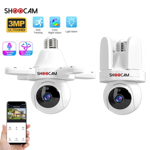 Mới đến thông minh Wifi ánh sáng bóng đèn CCTV Camera Home giám sát an ninh thiết bị không dây 3MP giám sát ứng dụng điều khiển từ xa - Product Image 1