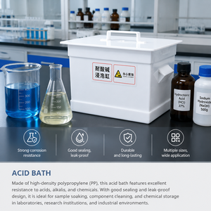 Tanque de inmersión en ácido de PP de alta resistencia a la corrosión Degao Laboratory para almacenamiento de ácido fuerte, ácido fluorhídrico y limpieza de material de vidrio. - Product Image 2