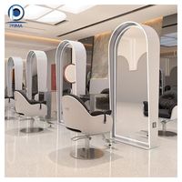 Optima Miroir de coiffure à LED Miroir pleine longueur haute définition pour salons de coiffure Miroir de coiffure professionnel Design minimaliste