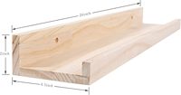 Étagères flottantes de 24 pouces, design rustique campagnard, ensemble de 3, décoration murale pour la maison, chambre d'enfant, salon, bureau, cuisine