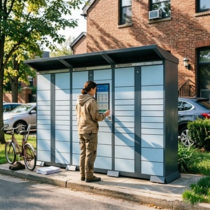Fabricante de Casilleros Inteligentes para Paquetes, Gabinete de Entrega de Paquetes de Múltiples Puertas, Buzón con Control por WiFi y Aplicación para Residencias - Product Image 5