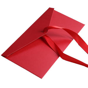 Cross-border Creative Ribbon Envelope Bow <strong>Pearl</strong> Thickened Large Special Kraft Paper B6 Greeting Card Advanced Sense - Product Image 5